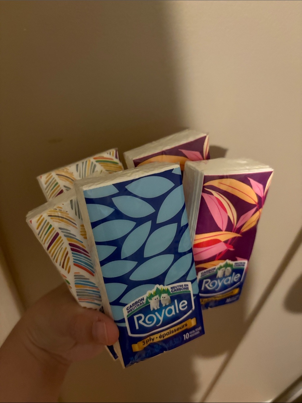 Royale 3-Ply Pocket Tissues - 5x packs of 10